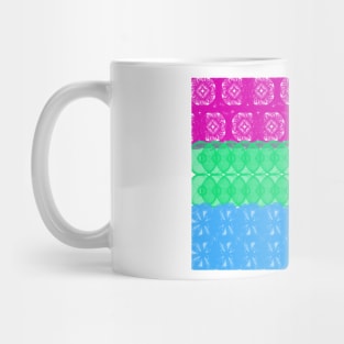 Spirograph Patterned Polysexual Flag Mug